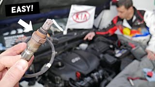 KIA OPTIMA UPSTREAM OXYGEN SENSOR REPLACEMENT LOCATION, OXYGEN SENSOR BANK 1 SENSOR 1
