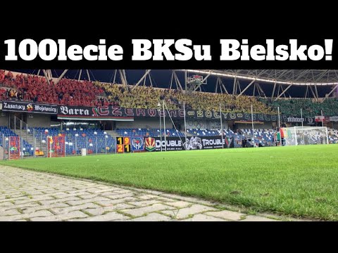 100 lat BKSu Bielsko! Oprawy + doping BKS Stal Bielsko-Biała vs VFL Wolfsburg 24.09.2022r.