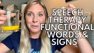 TEACHING FUNCTIONAL WORDS & SIGNS THROUGH REQUESTING: At Home Speedy Speech Therapy For Late Talkers