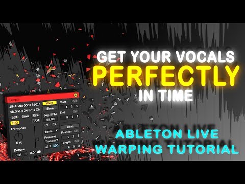 Vocals In Time Every Time | How To Warp Vocals in Ableton Live 10