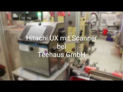 Teehaus optimiert Kennzeichnung mit Diagraph - Hitachi UX mit Scanner