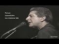 The Law - Leonard Cohen- Live in Montreux 09.07.1985