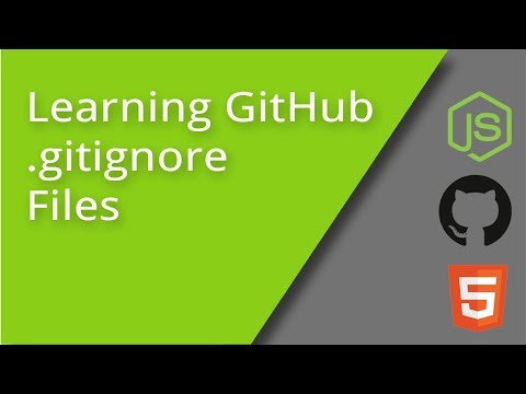 Learning GitHub gitignore Files