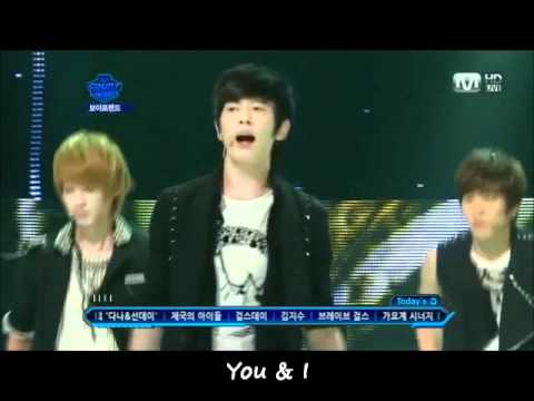 110804 Mnet Countdown Boyfriend - You & I eng sub