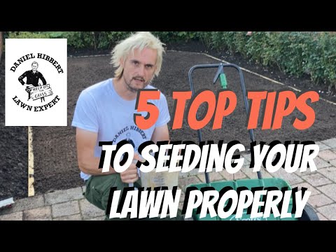 How to grow seed in a new lawn, get that great new lawn with this seed video