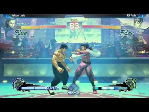 [EVO 2014 USFIV Losers Final] Meltdown Louffy (Rose) vs RZR Fuudo (Fei Long)