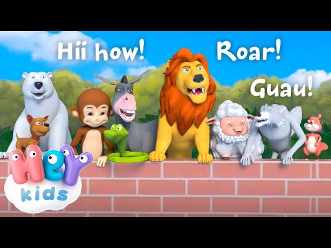Sonidos de Animales para Niños | canción de animales | HeyKids - Canciones infantiles
