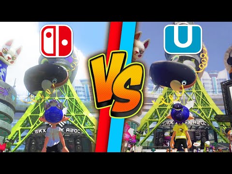Inkopolis DLC Graphics Comparison (Wii U vs Switch)