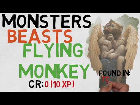 Beast #10: Flying Monkey (DnD 5E Monsters)
