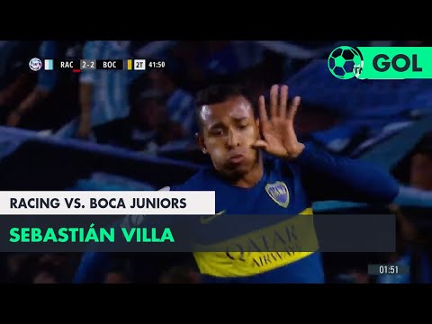 Sebastián Villa (2-2) Racing vs Boca Juniors | Fecha 8 - Superliga Argentina 2018/2019