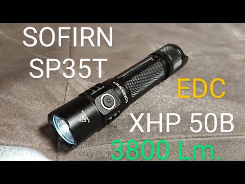 Sofirn SP35T taktische EDC Led Taschenlampe 3800 Lumen XHP50B Review Flashlight Beamshots keine if23