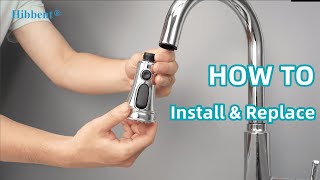 Hibbent Pull-Down Kitchen Faucet Head - How to Replace Moen Faucet Head Delta Sink Head Replacement