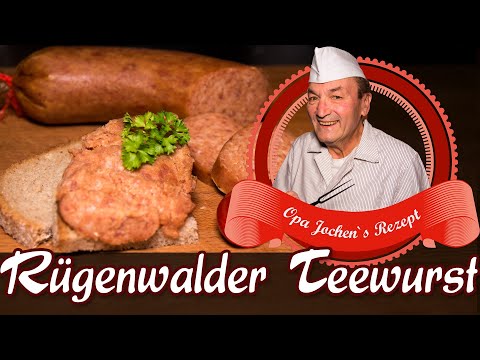 Teewurst Rügenwalder Art selber machen - Wurst selber machen - Opa Jochen´s Rezept