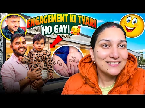 Engagement ki tyari done👍| Lengha final ho gaya😍| Pinku ko lagai mendhi❤️