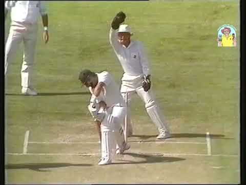 Dodgy Australian umpiring. LBW appeal against Mike Valetta 1st Test vs New Zealand Gabba 1987/88