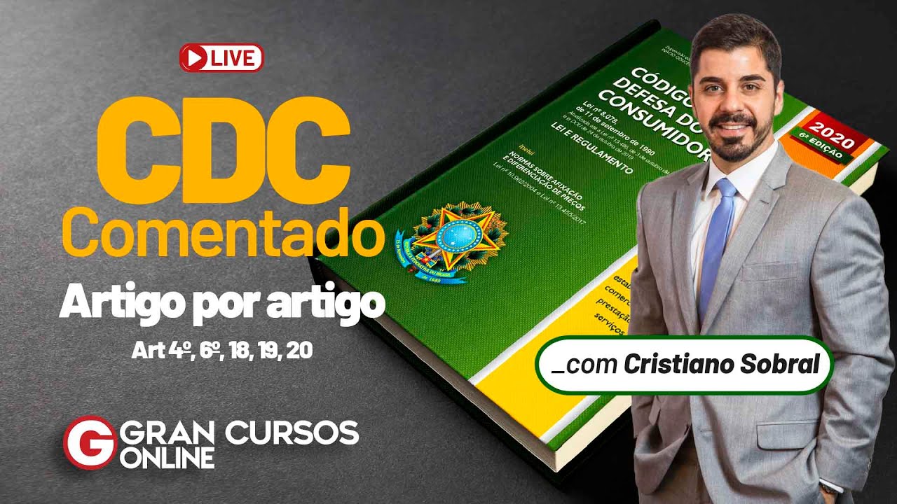 CDC Comentado - Artigo por artigo com Prof. Cristiano Sobral