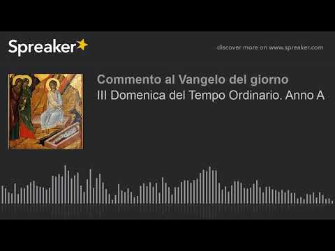 Third Sunday in Ordinary Time. Year A