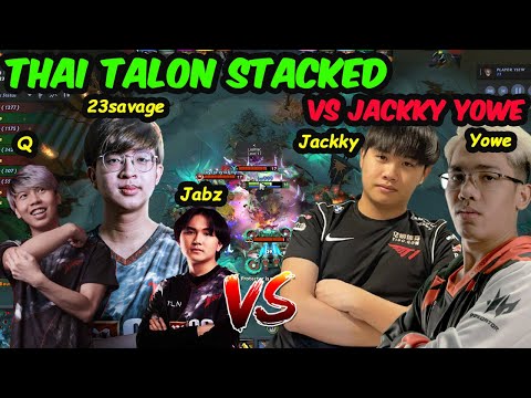 THAI TALON STACKED !!! 23savage Slark Jabz Q vs Jackky Nature Prophet Dota 2 Pro gameplay 7.32d