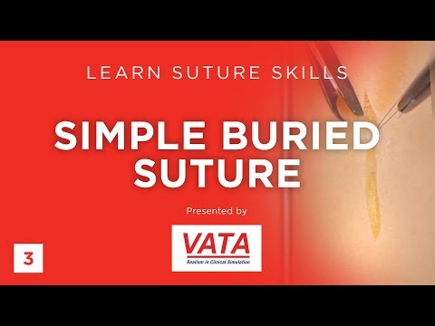 Simple Buried Suture - Learn Suture Techniques - VATA