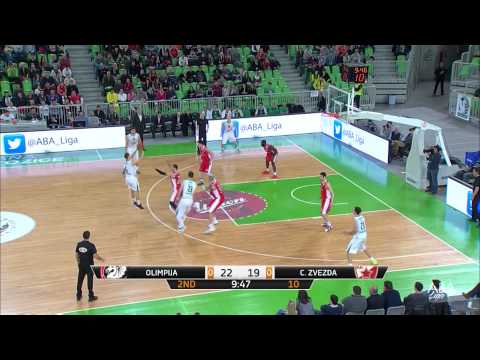 ABA Liga 2014/15, Round 16 highlights: Union Olimpija - Crvena zvezda Telekom (4.1.2015)