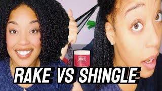 Miche Strawberry Champagne Gel Review🍓| Rake vs Shingle Wash & Go Results on Natural Hair