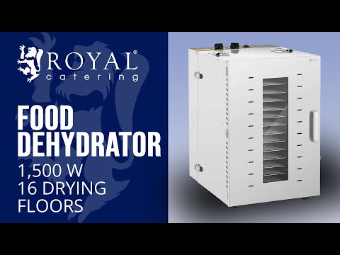 video - Food Dehydrator - 1,500 W - 16 racks