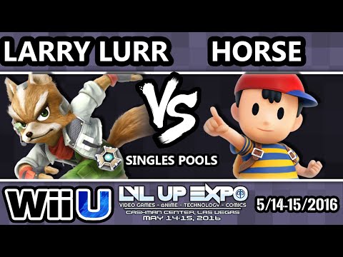 LVL Up Expo - FAD | Larry Lurr (Fox) Vs. Horse (Ness) SSB4 Pools - Smash Wii U - Smash 4