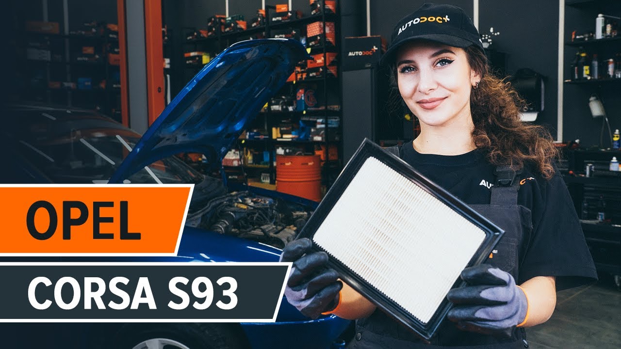 Jak wymienić filtr powietrza w Opel Corsa S93 - poradnik naprawy
