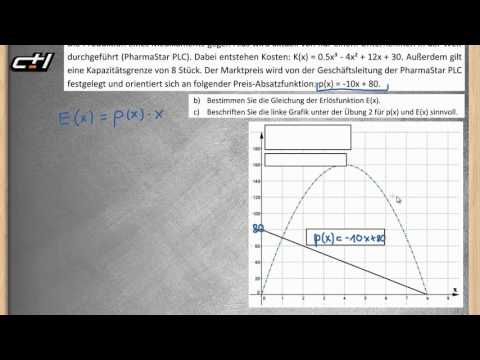 Erlöse und Gewinne im Monopolmarkt || Preis-Absatzfunktion p(x) und E(x)  ★  Erlöse