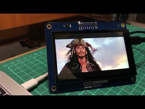 Watch movies on the Arduino Giga R1 with a Display shield