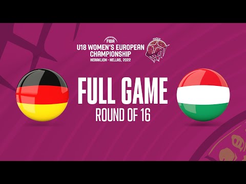 Germany v Hungary | Full Basketball Game | FIBA U18 Women&#39;s European Championship 2022
