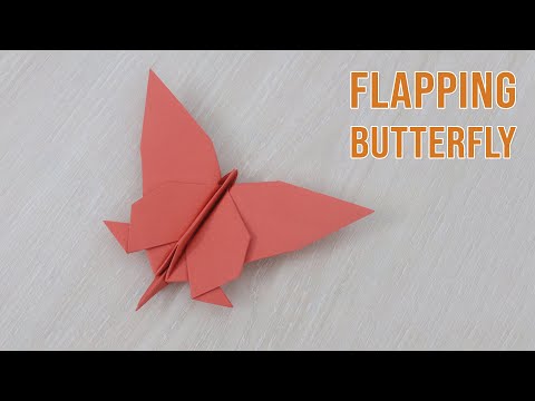 How to Make a Paper Flapping Butterfly - Easy Origami Butterfly step by step