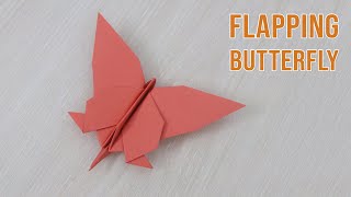 How to Make a Paper Flapping Butterfly - Easy Origami Butterfly step by step