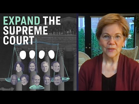 Video thumbnail for Elizabeth Warren Explains Why We Need to Expand the Supreme Court