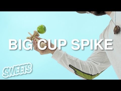 How to BIG CUP SPIKE - Kendama Trick Tutorial - Sweets Kendamas