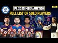 IPL Mega Auction 2025 Full Sold Players