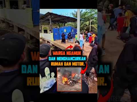 Warga Ngamuk! Rumah Diduga Bandar Narkoba Dihancurkan 😱🔥