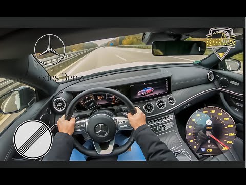 Mercedes Benz E350 Coupe 299 HP TOPSPEED ON GERMAN AUTOBAHN (NO LIMIT) by SpeedUpDE