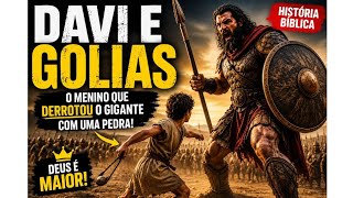 ⚔️ Davi e Golias: O Menino que Derrotou o Gigante com uma Pedra | História Bíblica Impactante