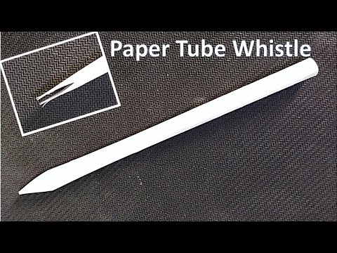 Part of a video titled How to make a simple paper whistle - YouTube