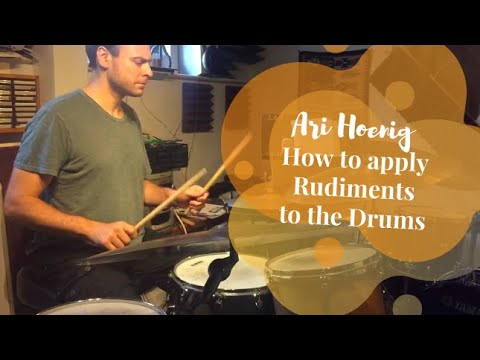 Ari Hoenig Tutorial - How to Apply Rudiments to the Drums
