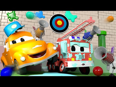 Tomova Autopraonica u Auto Gradu 💧 Beba Frank - Crtani sa kamionima za djecu