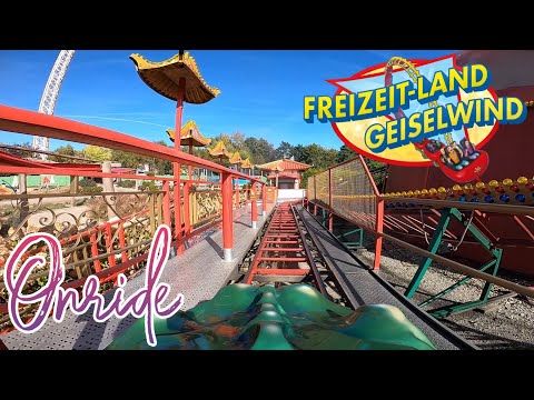 Achterbahn OHNE BÜGEL - Drachenhöhle - Onride (POV) - Freizeit-Land Geiselwind | Coaster Junkie