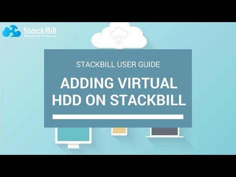 StackBill Cloud Management Portal - Adding a data volume drive on Stackbill