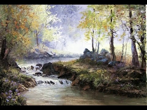 Palette Knife Forest Landscape | Oil Painting