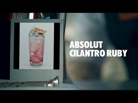ABSOLUT CILANTRO RUBY DRINK RECIPE - HOW TO MIX