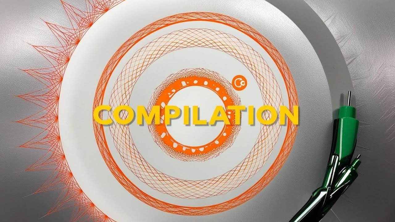 spirograph design compilation drowning - Satisfying ASMR - NORMAL SPEED
