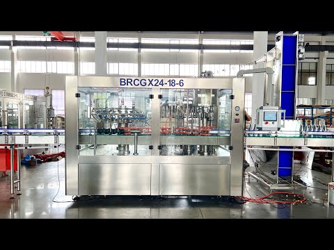 8000BPH Glass Bottle Juice Filling Machine 24-18-6