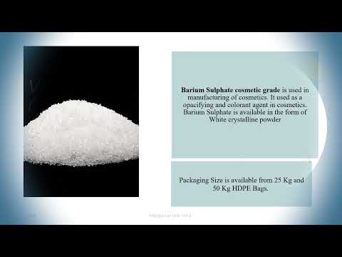 Barium Sulphate Cosmetic Grade