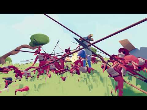 [TABS Short Clips] Shieldwall v Superboxers! - Totally Accurate Battle Simulator